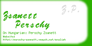 zsanett perschy business card